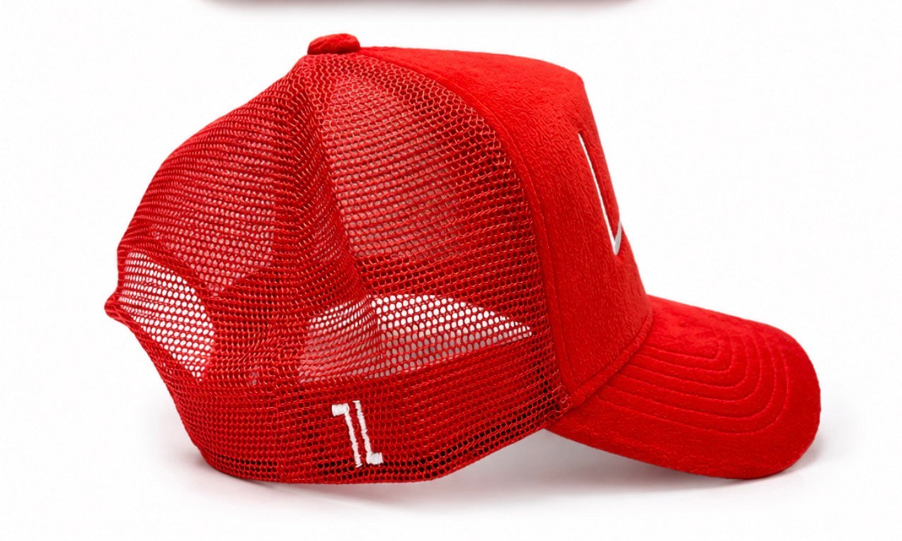 Lagu™️ Velvet Red Trucker Hat