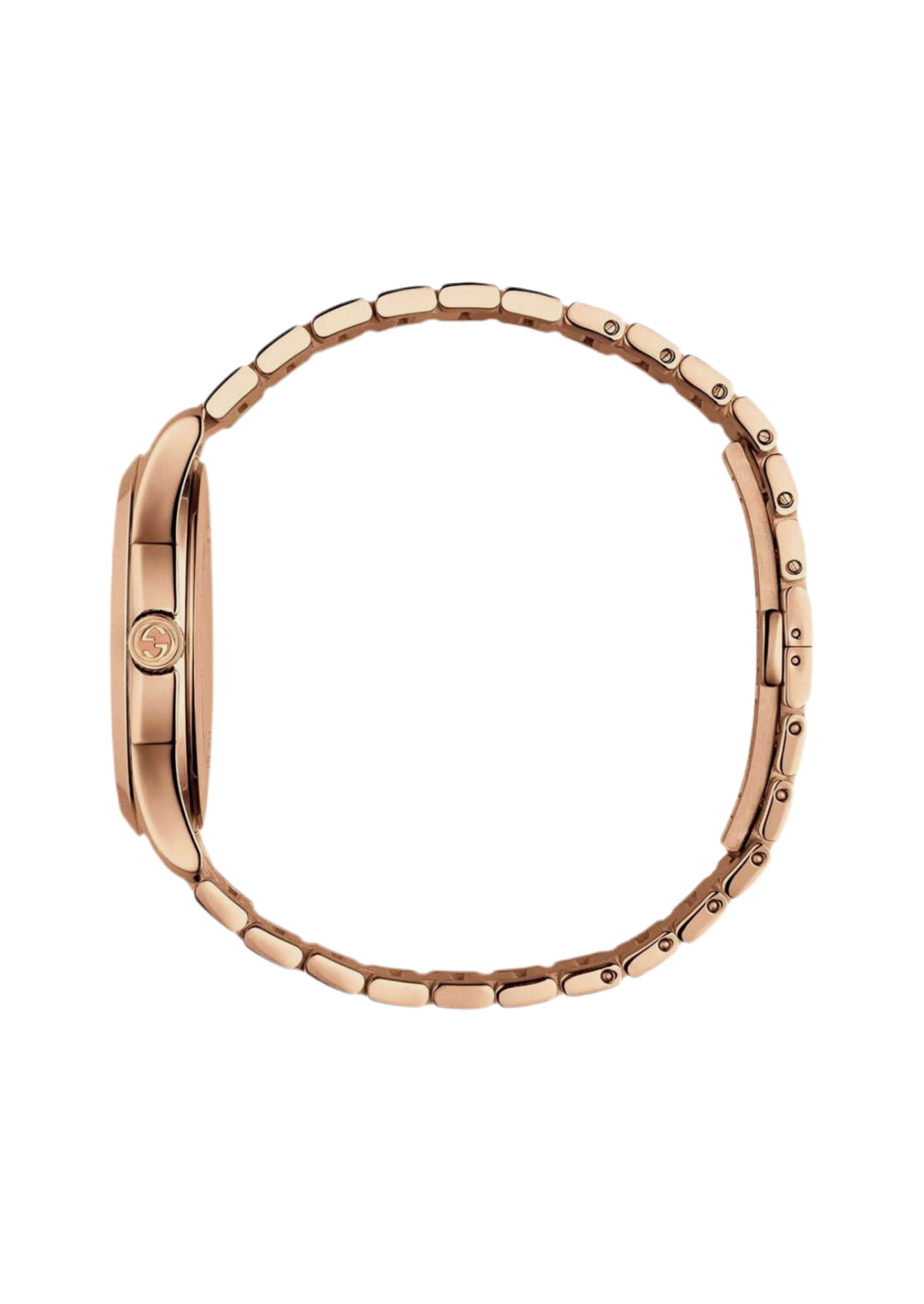 Gucci G-Timeless Men’s Rose Gold Dial Watch!