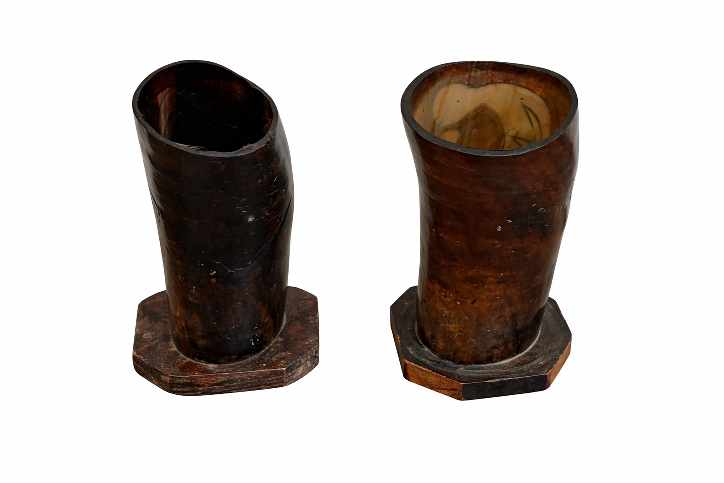 Luxury African Artisan Horn Décor (Sold as set pair)