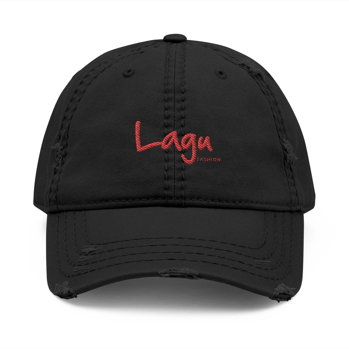 Lagu Distressed Embroidered Dad Hat — Vintage Casual Baseball Cap