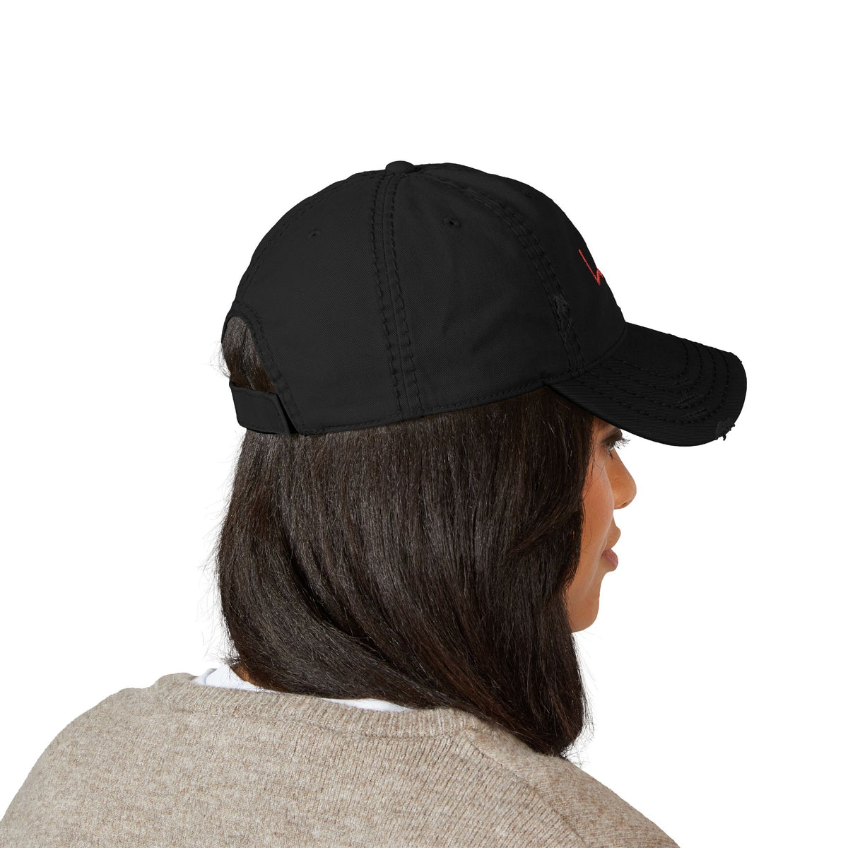 Lagu Distressed Embroidered Dad Hat — Vintage Casual Baseball Cap
