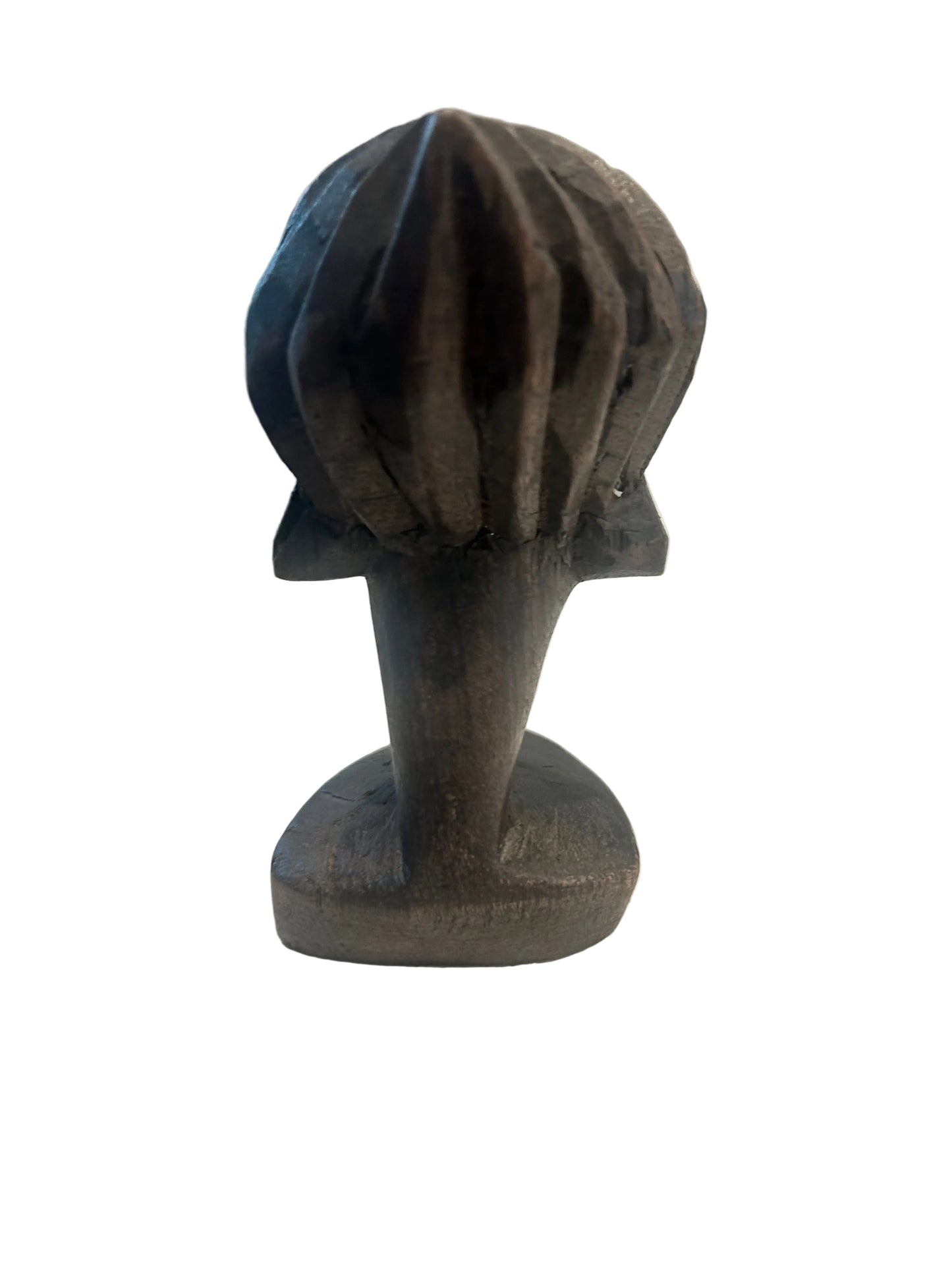 Hand-Carved Dark Wood Bust Sculpture Decorative Home Accent set (comes as pair)