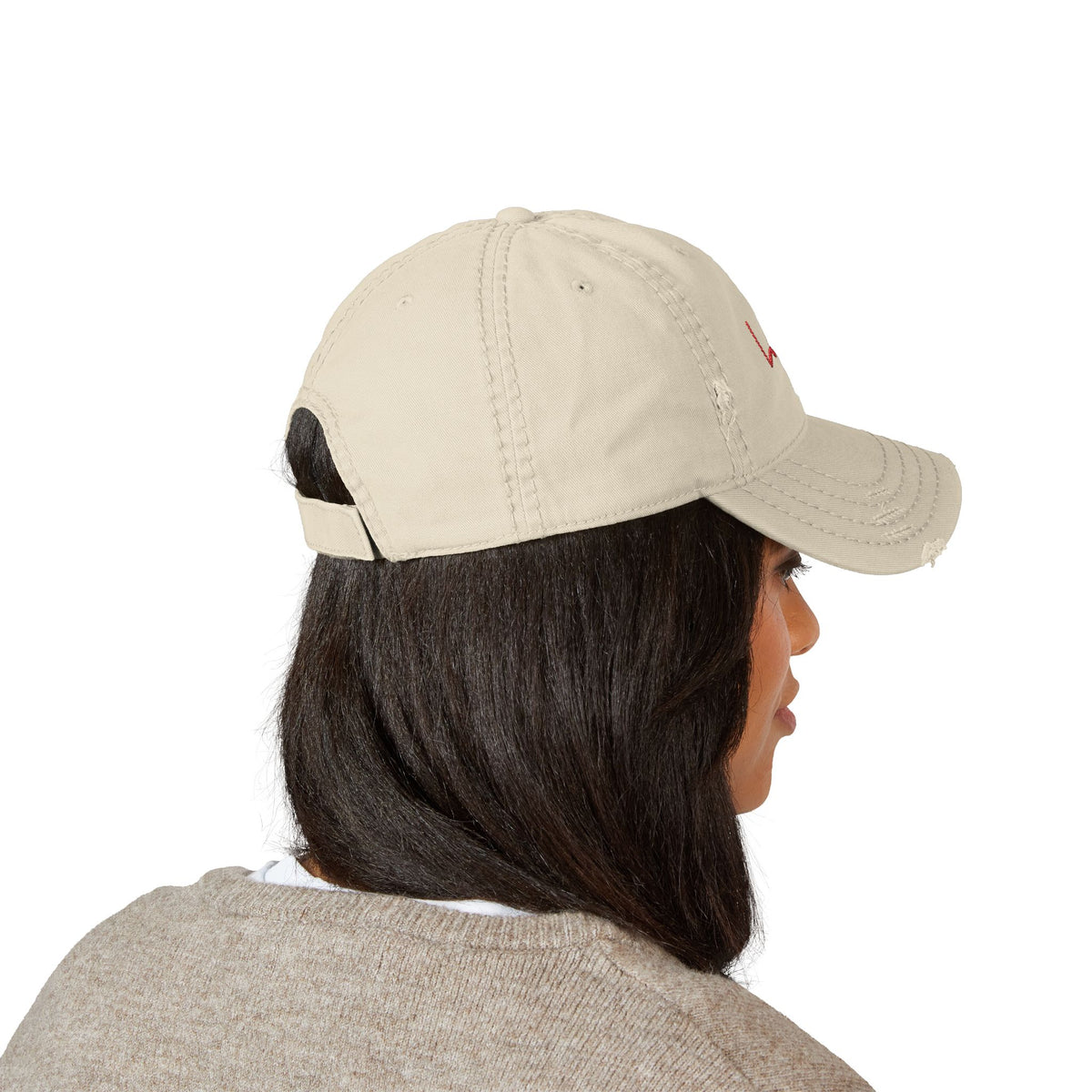 Lagu Distressed Embroidered Dad Hat — Vintage Casual Baseball Cap