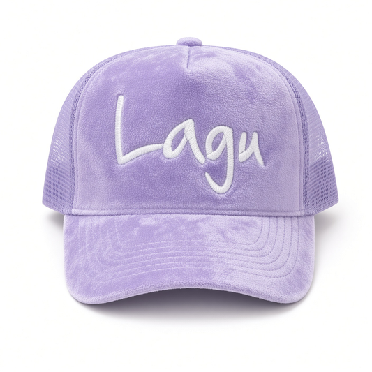 Lagu™️ Lavender Velvet Trucker
