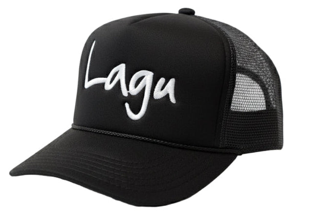 Lagu™️ Limited Edition "Otto Stitched" 'Smoke Black' Trucker Snapback