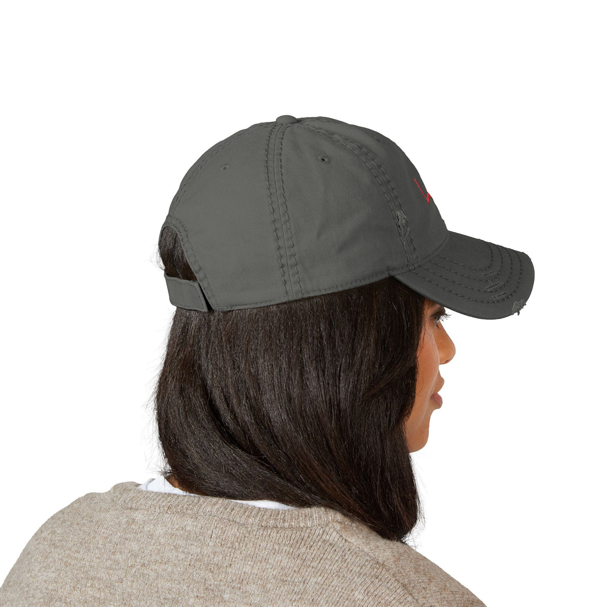 Lagu Distressed Embroidered Dad Hat — Vintage Casual Baseball Cap