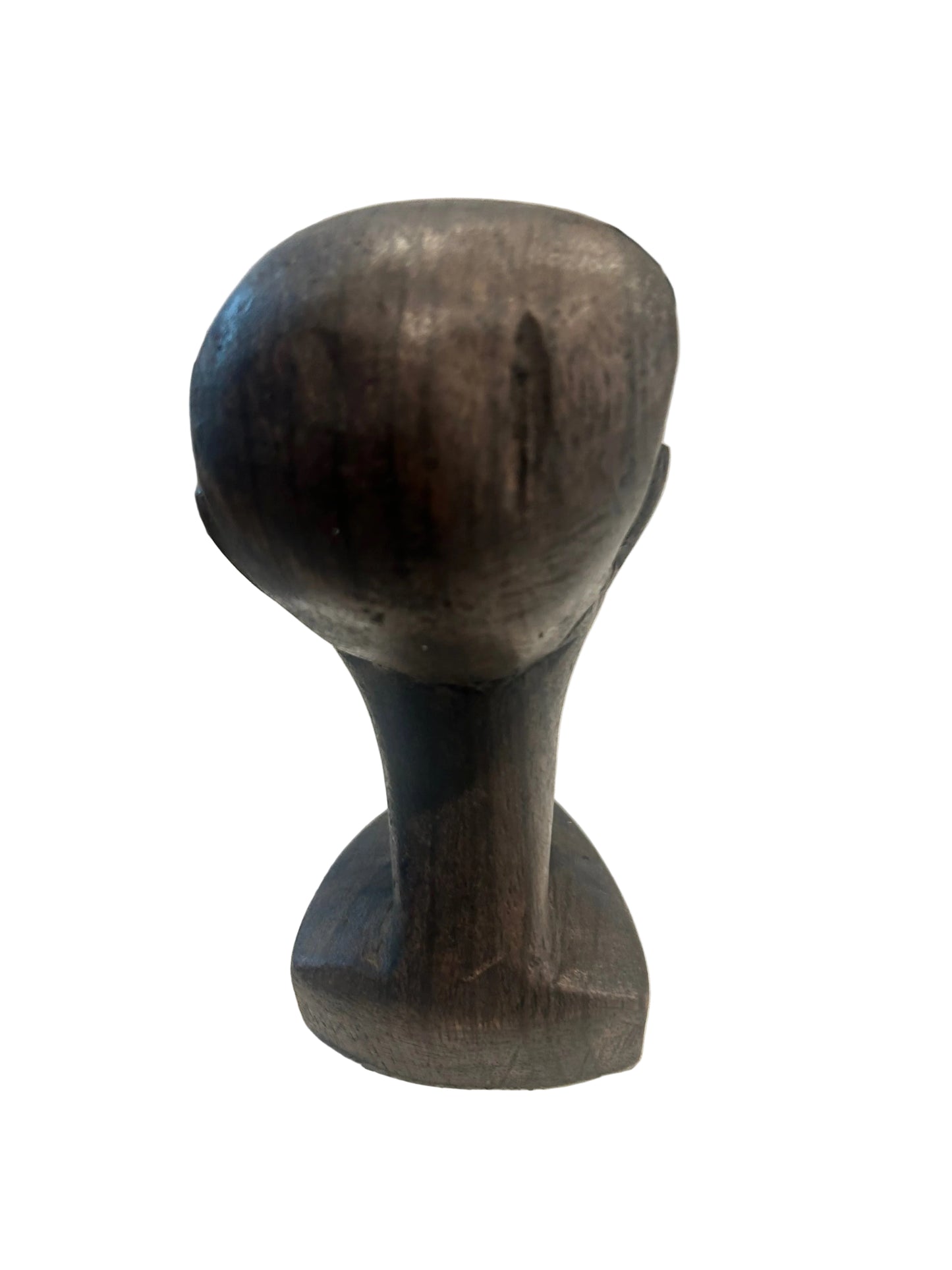 Hand-Carved Dark Wood Bust Sculpture Decorative Home Accent set (comes as pair)