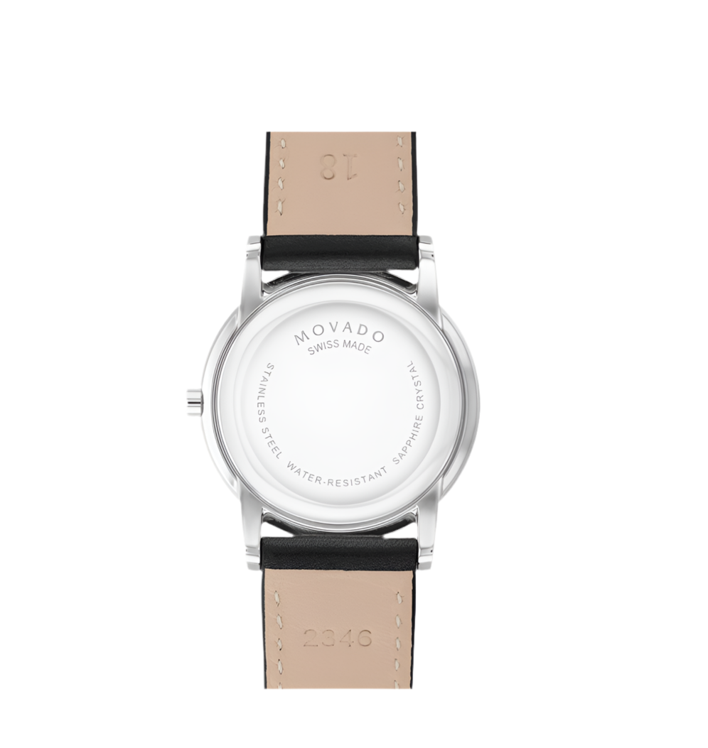 Movado Ladies Black Dial Museum Classic Watch
