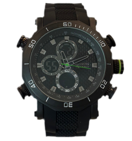American Exchange Black Men's Chronograph Limited Edition Watch