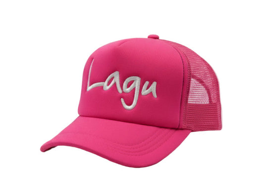 Lagu™️ 'Poppin Pink' Trucker SnapBack