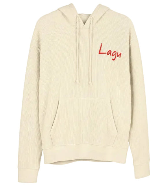 Lagu™️ Cream WAFFLE KNIT HOODIE